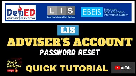 lis deped reset password|Forgotten password .